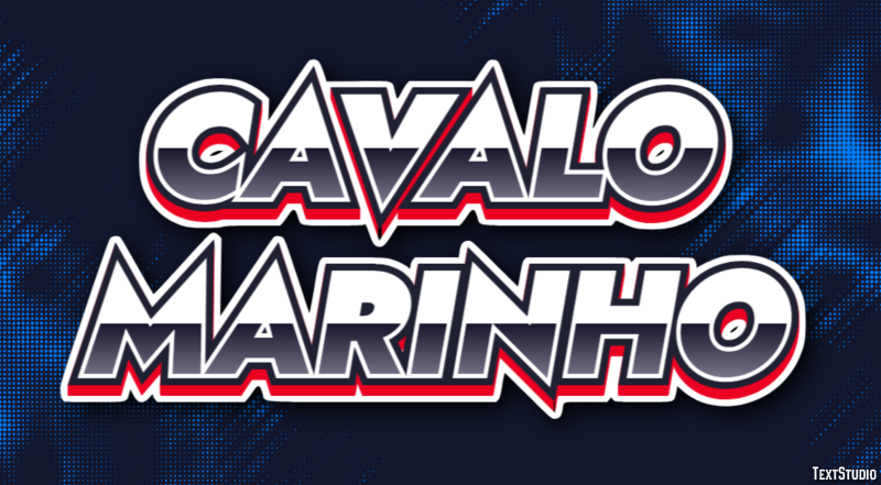 Cavalo marinho Efeito do texto