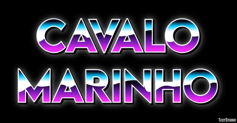 Cavalo marinho Efeito do texto