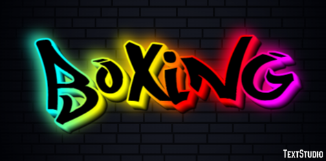 Boxing Эффект текста