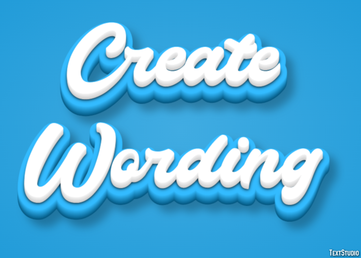 Create Wording Эффект текста