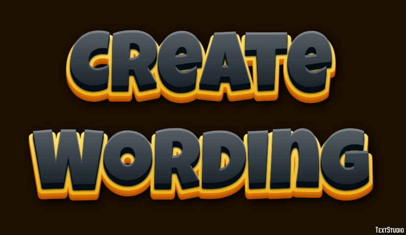 Create Wording Эффект текста