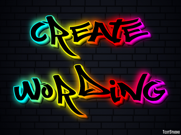Create Wording Эффект текста
