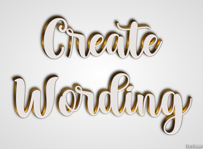 Create Wording Эффект текста