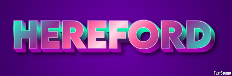 Hereford Text Effect