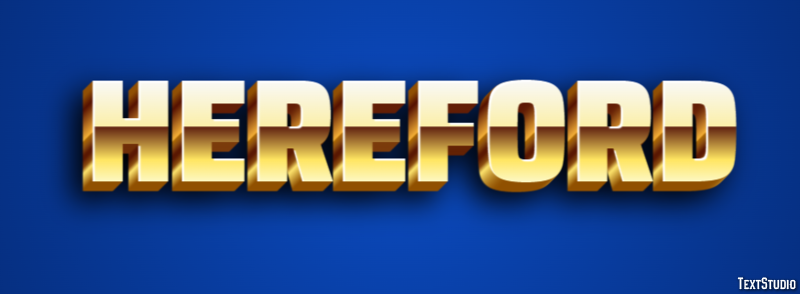 Hereford Efekt tekstowy