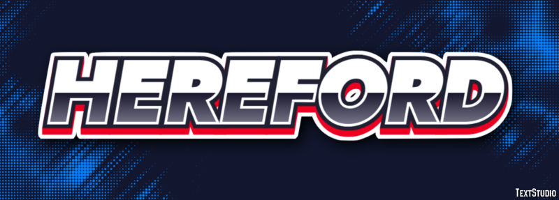 Hereford テキスト効果