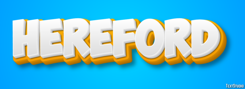 Hereford Efekt tekstowy