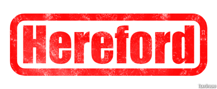 Hereford テキスト効果