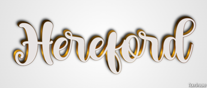 Hereford Text Effect