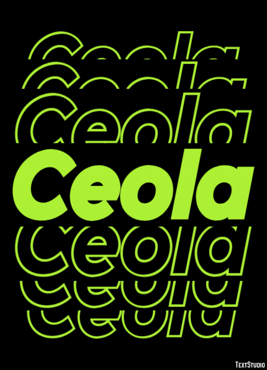 Ceola Text Effect