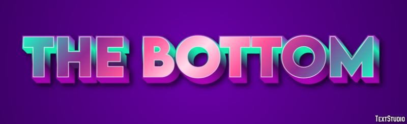 The Bottom Efekt tekstowy