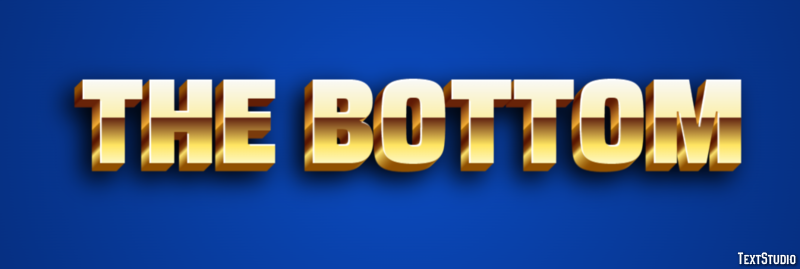 The Bottom Efecto de Texto
