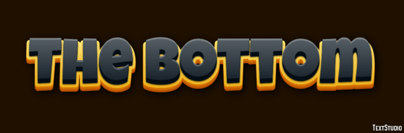 The Bottom Efecto de Texto