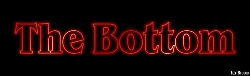 The Bottom Efecto de Texto