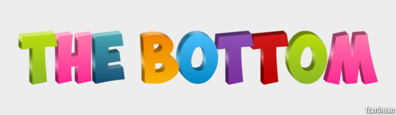 The Bottom Efecto de Texto
