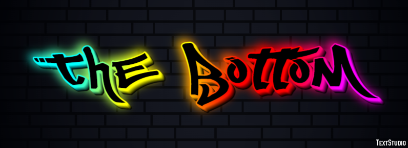 The Bottom Efecto de Texto