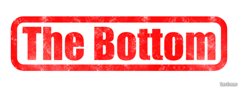 The Bottom Efekt tekstowy