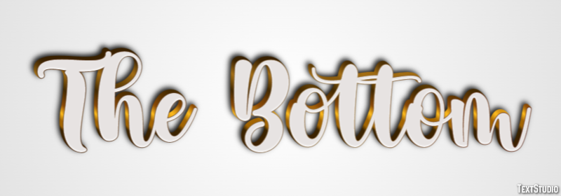 The Bottom Efecto de Texto