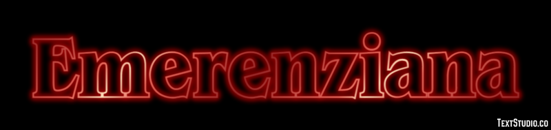 Emerenziana Effetto testo