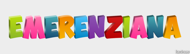 Emerenziana Effetto testo