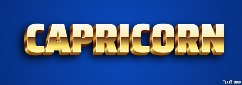 Capricorn Text effect