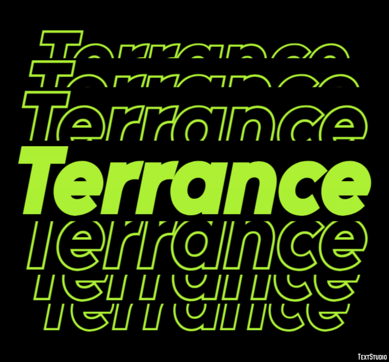 Terrance Effet de texte