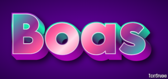 Boas Text effect