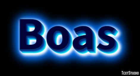 Boas Text effect