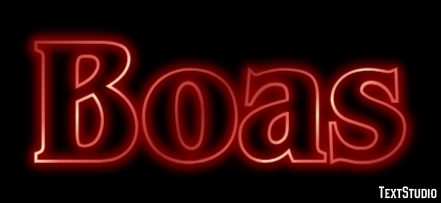 Boas Text effect