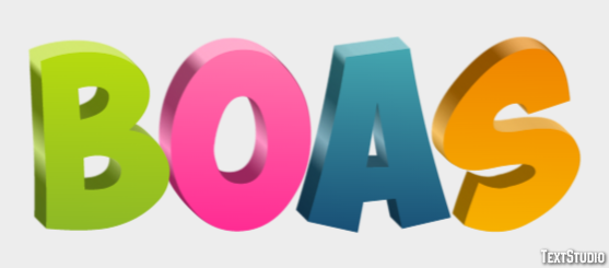 Boas Text effect