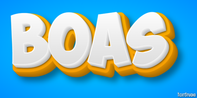 Boas Text effect