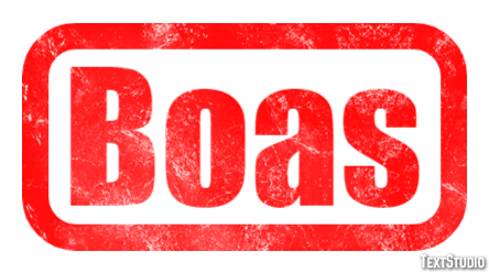 Boas Text effect