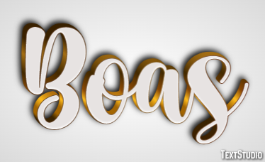Boas Text effect