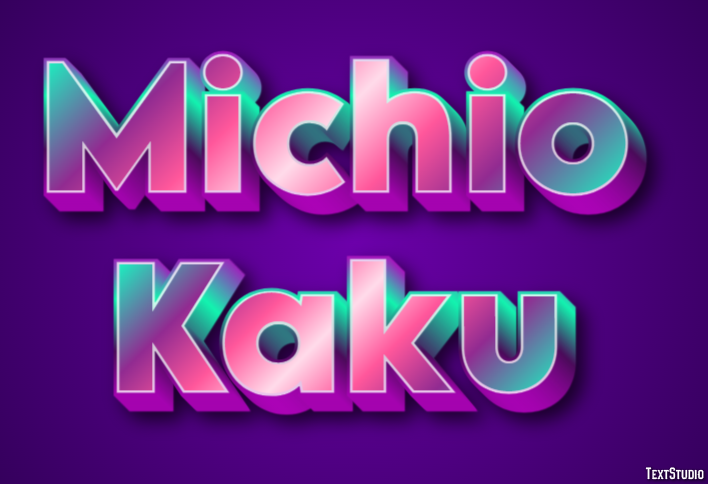 Michio Kaku Text Effect