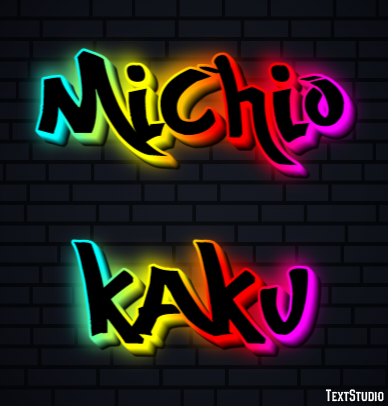Michio Kaku Text Effect