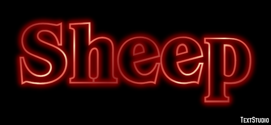 Sheep Texteffekt