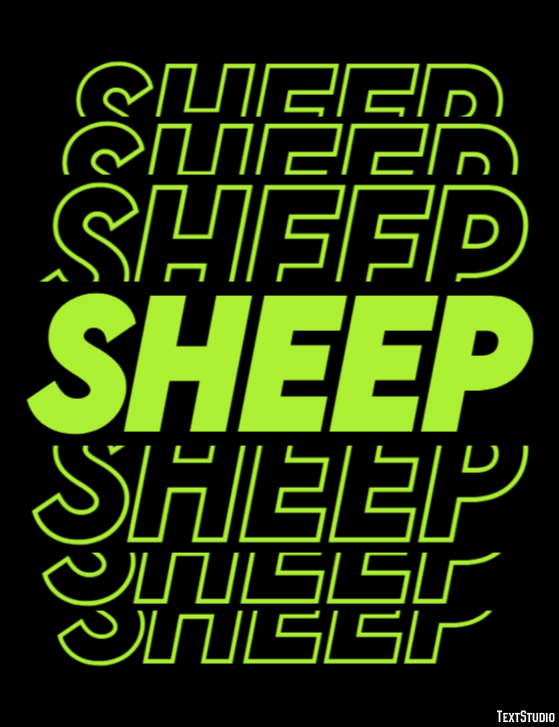 Sheep Text Effect