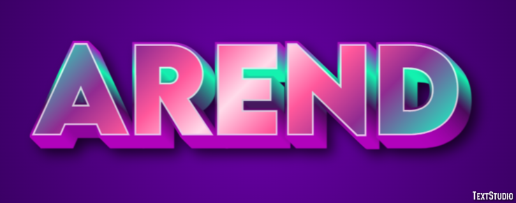 Arend Texteffekt