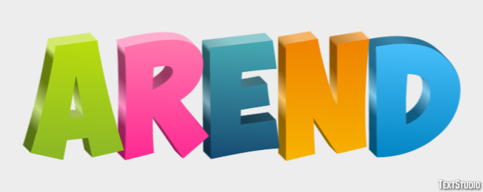 Arend Texteffekt