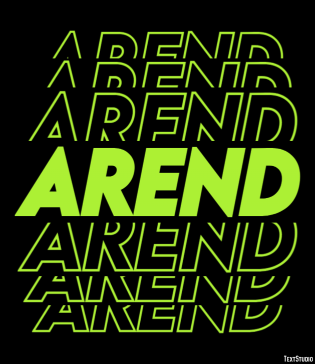 Arend Texteffekt