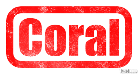 Coral Efekt tekstowy