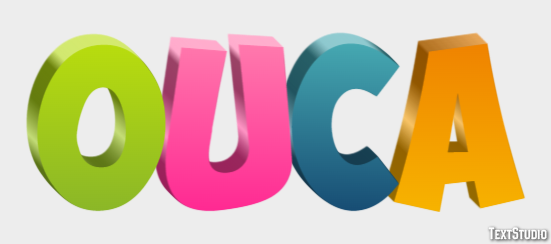 Ouça Text Effect