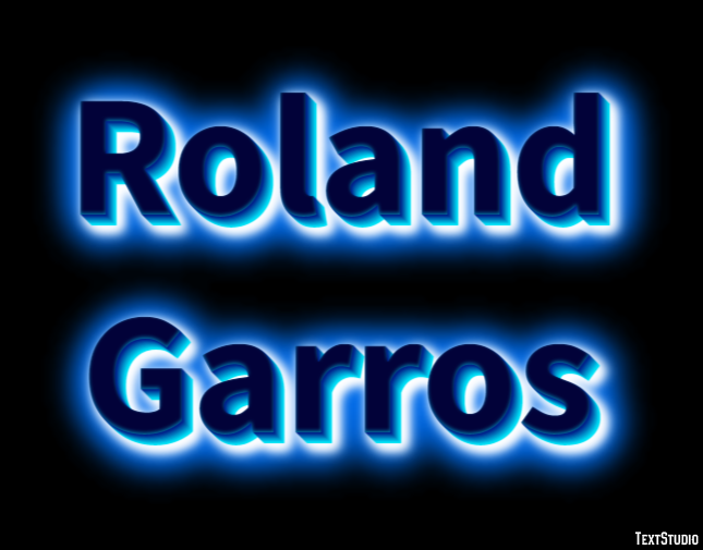 Roland Garros Texteffekt