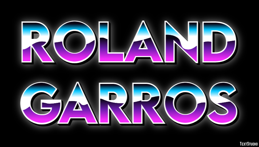 Roland Garros Texteffekt