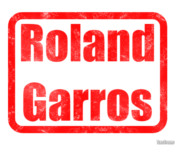 Roland Garros Texteffekt