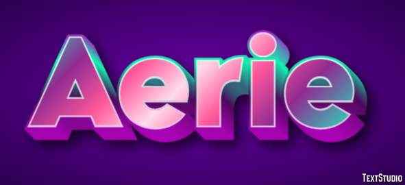 Aerie テキスト効果