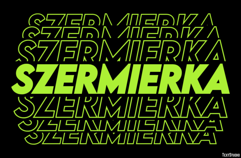 Szermierka Efekt tekstowy