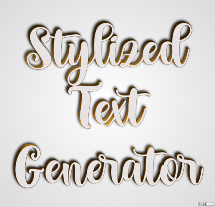 Stylized Text Generator Effetto testo