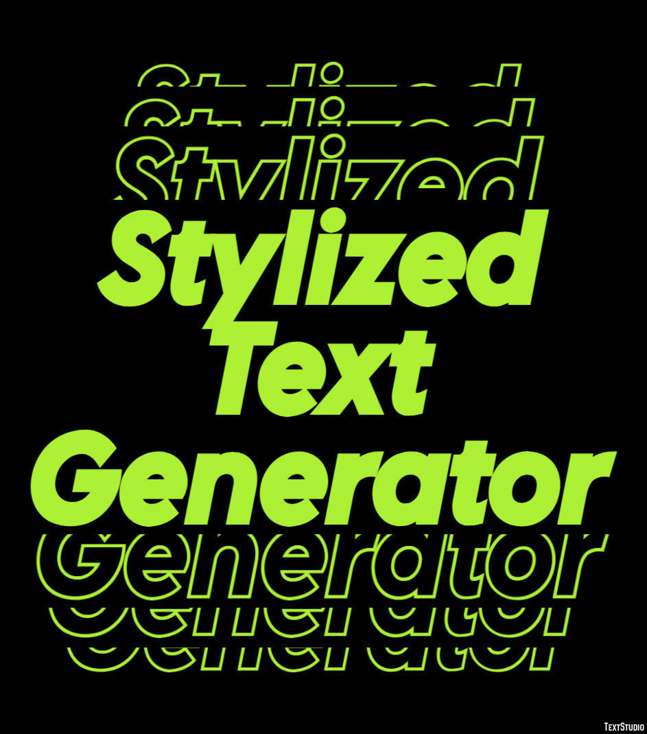 Stylized Text Generator Effetto testo