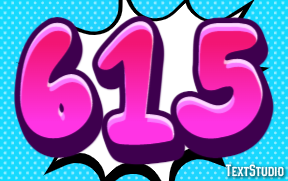 615 Text effect